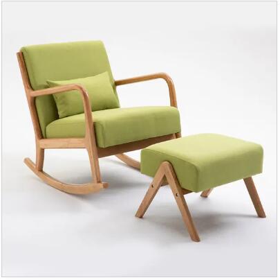 What materials are used in the construction of your modern rocking chairs?