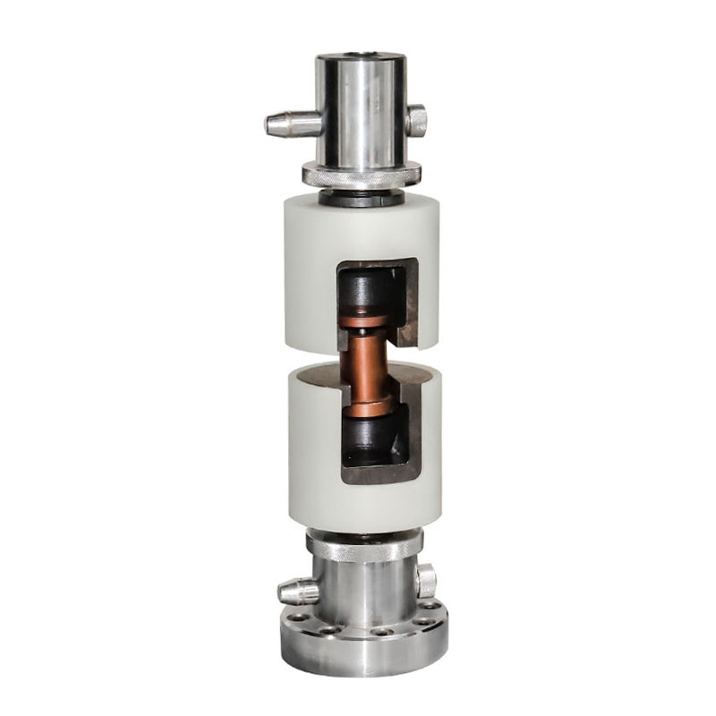 What are the safety considerations when using a screw and bolt testing fixture